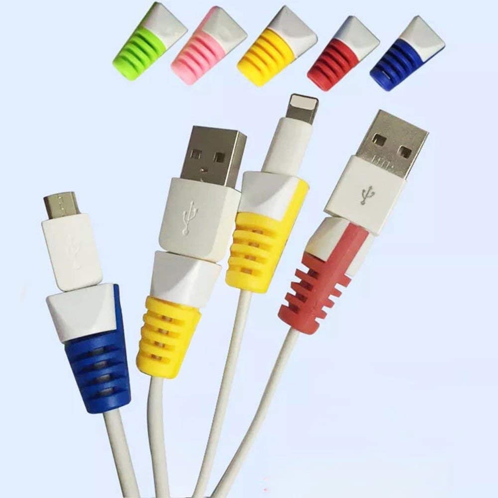 8 Pcs Cable Protector Saver Cover for Apple Android Universal Charging