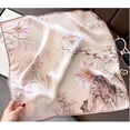 thumbnail image 3 of CAILDANL Women's 100% Pure Mulberry Silk Small Square Scarf - Neckerchief Women - Silk Headscarf - 21" x 21", 3 of 5