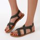 thumbnail image 1 of Sandalias de mujer de verano Calzado casual Sandalias casuales de mujer de color sólido Wmkox8yii nm5212, 1 of 6