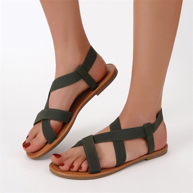 Sandalias de mujer de verano Calzado casual Sandalias casuales de mujer de color sólido Wmkox8yii nm5213