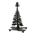 thumbnail image 1 of Meyda 150133 14 in. Tall Pines Lighted Table Base, Dark Roast, 1 of 1
