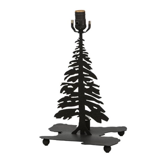 Meyda 150133 14 in. Tall Pines Lighted Table Base, Dark Roast