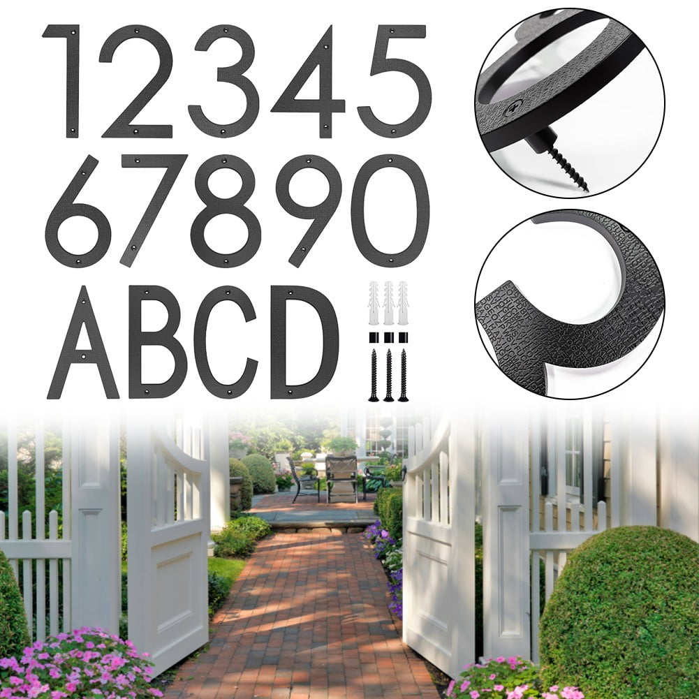 Ana 12" black house number with numbers/letters for outdoor decorationHome Decor