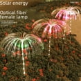 thumbnail image 2 of Lámpara Solar para exteriores, lámpara de fibra óptica de medusas, atmósfera de jardín para patio, decoración de balcón, lámpara de paisaje para césped, 2 of 6