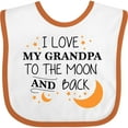 thumbnail image 3 of Inktastic I Love My Grandpa to the Moon and Back Boys or Girls Baby Bib, 3 of 4