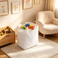 thumbnail image 4 of Laundry Hamper with Wooden Handles Large Capacity Waterproof Foldable Storage Basket for Clothes and Toys, 4 of 6