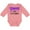 Mauve, variant on Inktastic Tougher than Cystic Fibrosis Boys or Girls Long Sleeve Baby Bodysuit