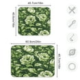 thumbnail image 3 of Kitchen Drying Mat 16x18In Drying Dish Mat Dish Drying Mats Kitchen Countertop Multi-Function Drain Drying Mat Kitchen Table Green Flower2, 3 of 8
