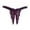 Purple, variant on Panties for Women,Elegant Lace Underwear Sheer T Back Thong Apparel Comfortable Daily Wear,Womens Underwear,Hot Pink,S