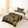 thumbnail image 5 of Manfei Mallard Duck Twin Sheets,Rustic Farmhouse Bedding,Pixeled Camouflage Decor,3-Piece,1 Fitted Sheet and 1 Pillowcase, 5 of 6
