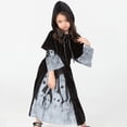 thumbnail image 4 of LOVZFMLL Robe en Chiffon pour Enfants d'Âge Moyen et Jeunes Robe d'Été à Épaules Inclinées, 4 of 9