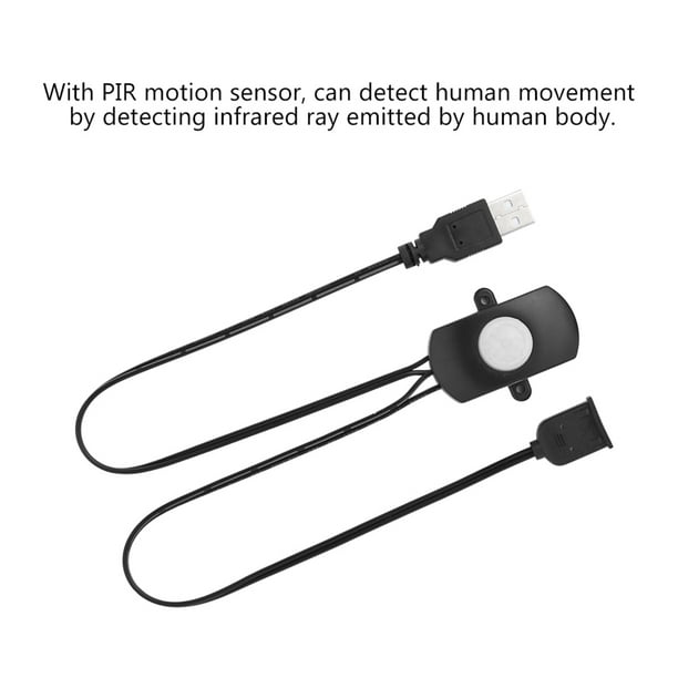 Interruptor de luz con sensor IR, 2 A CC 5-24 V PIR Interruptor con sensor PIR Interruptor con sensor infrarrojo humano diseñado para precisión