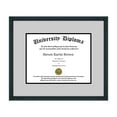 Double Diploma Frame with Double Matting for 9" x 7" Tall Diploma with