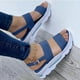 thumbnail image 1 of Verano damas mujeres zapatos de suela gruesa plana moda casual playa sandalias Wmkox8yii  nm6506, 1 of 4