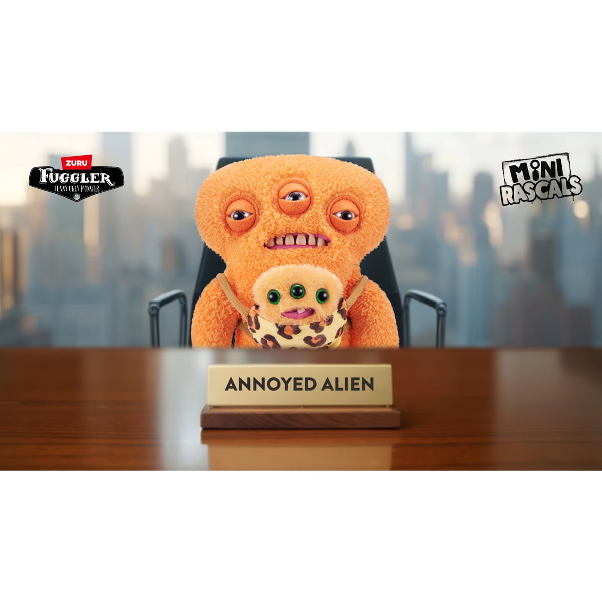 Fugglers Double Trouble Fugg with Mini Rascals Fugg (Orange 
