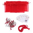 thumbnail image 1 of 20 Sets Christmas Decoration Star Keychain Exquisite Christmas Tree Decoration Pendant Gifts for Party Home Red, 1 of 8