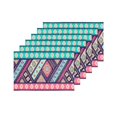 thumbnail image 4 of MKHERT Paisley Ornament Ethnic Mandala Yoga Tattoo Style Placemats Table Mats for Dining Room Kitchen Table Decoration 12x18 inch,Set of 6, 4 of 4