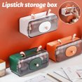 thumbnail image 2 of Wall Mounted Lipstick Storage Box with Makeup Mirror Magnetic Cosmetic Organizer, 2 of 7