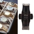 thumbnail image 4 of Watchband Buckle Clasp, Double Button Rustproof Watch Deployment Clasp Standard Size Stainless Steel Black  For Wristwatch Repair, 4 of 8
