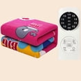 thumbnail image 2 of Manta eléctrica doble para niños, controlador de termostato para eliminar ácaros, Manta eléctrica bonita para camas, Manta térmica cálida, 2 of 4