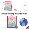 thumbnail image 3 of NobleWorks Jumbo 30th Milestone Birthday Greeting Card From Us 8.5 x 11 Inch with Envelope (1 Pack) Oversize Jumbo Number Cake 30 J10126MBG-US, 3 of 6