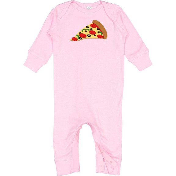 Inktastic Pizza Slice Baby Romper Coveralls