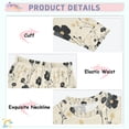 thumbnail image 3 of FORMRS Long Sleeve Top and Pants Pajama Set for Niños 2-Piece Sleepwear, Sizes 18M-8Y, Small Black Flowers, 3 of 6