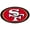 Multicolor, variant on San Francisco 49ers Official NFL 8 inch x 8 inch  Die Cut Car Decal by Wincraft