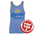 thumbnail image 1 of Corona Extra Faded Blue Pop Top Bottle Opener Tank Top-Small, 1 of 1