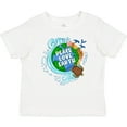 thumbnail image 3 of Inktastic Earth Day Peace Love Earth with Turtle and Waves Boys or Girls Baby T-Shirt, 3 of 5