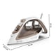 thumbnail image 4 of Plancha de Vapor Tefal FV5780 Mocha Blanco con Suela Durilium AirGlide y Vapor Automático, 4 of 11