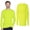 Safety Green 2 Pcs, variant on Hign Visibility Unisex Safety Cotton Long Sleeve Work T-Shirt, Pack Of 2 (Safety Green and Orange, L)