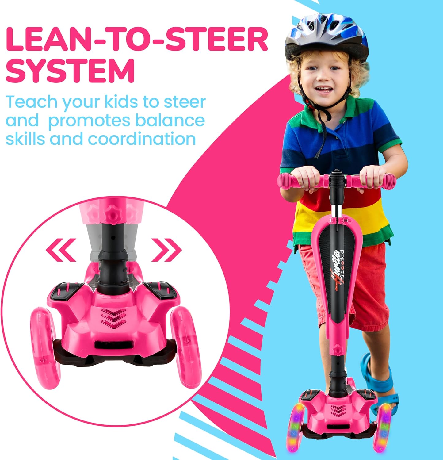 Hurtle ScootKid 3-Wheel Scooter with Seat photo 7