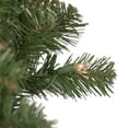 thumbnail image 2 of Northlight PVC Prelit Pine Clear Fluorescent Corded Wreath, 72" (Green), 2 of 3