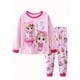 thumbnail image 3 of 2 girls casual crew-neck animal print pajama sets, 3 of 5