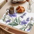 thumbnail image 3 of Spring Pastoral Floral Placemats Set of 1, Watercolor Purple Flowers Non-Slip Place Mats Washable Table Mats for Kitchen Dining Table Decorations Indoor/Outdoor, 3 of 9
