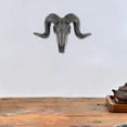 thumbnail image 1 of Curled Wall Sculpture, Crafts Sheep Skull Head Wall Decoration Wildlife Wall Statue Decor for Corridor Wall Artwork Macarena Estatua de pared de cabeza de oveja, 1 of 8