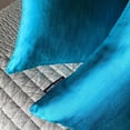 thumbnail image 6 of The HomeCentric Decorative Lumbar Pillow Cover Turquoise Pack Of 2, 12"x14" (30x35 cm) Satin Solid Oblong Pillow Cover, Modern Cushion Cover Style - Turquoise Slub Satin, 6 of 14