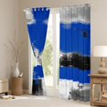 thumbnail image 3 of Manfei Teens Adults Abstract Oil Painting Blackout Curtains Set of 2 (52x84 Each),Vintage Aesthetic Window Curtains,Retro Gradient Minimalist Curtains and Drapes,Breathable Home Decor, 3 of 6