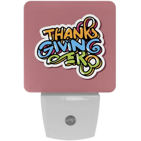 

Thanksgiving LED Square Night Lights - Stylish and Energy-Efficient Lighting Solution for Your Room - for Nighttime Illumination and Ambiance
