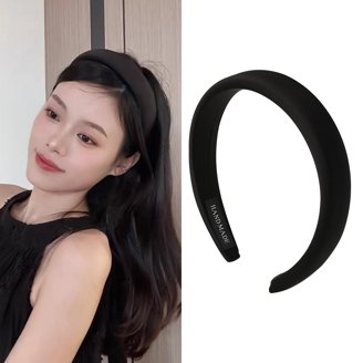 Thick Padded Headbands Hairband for Women White Sponge  display picture 3