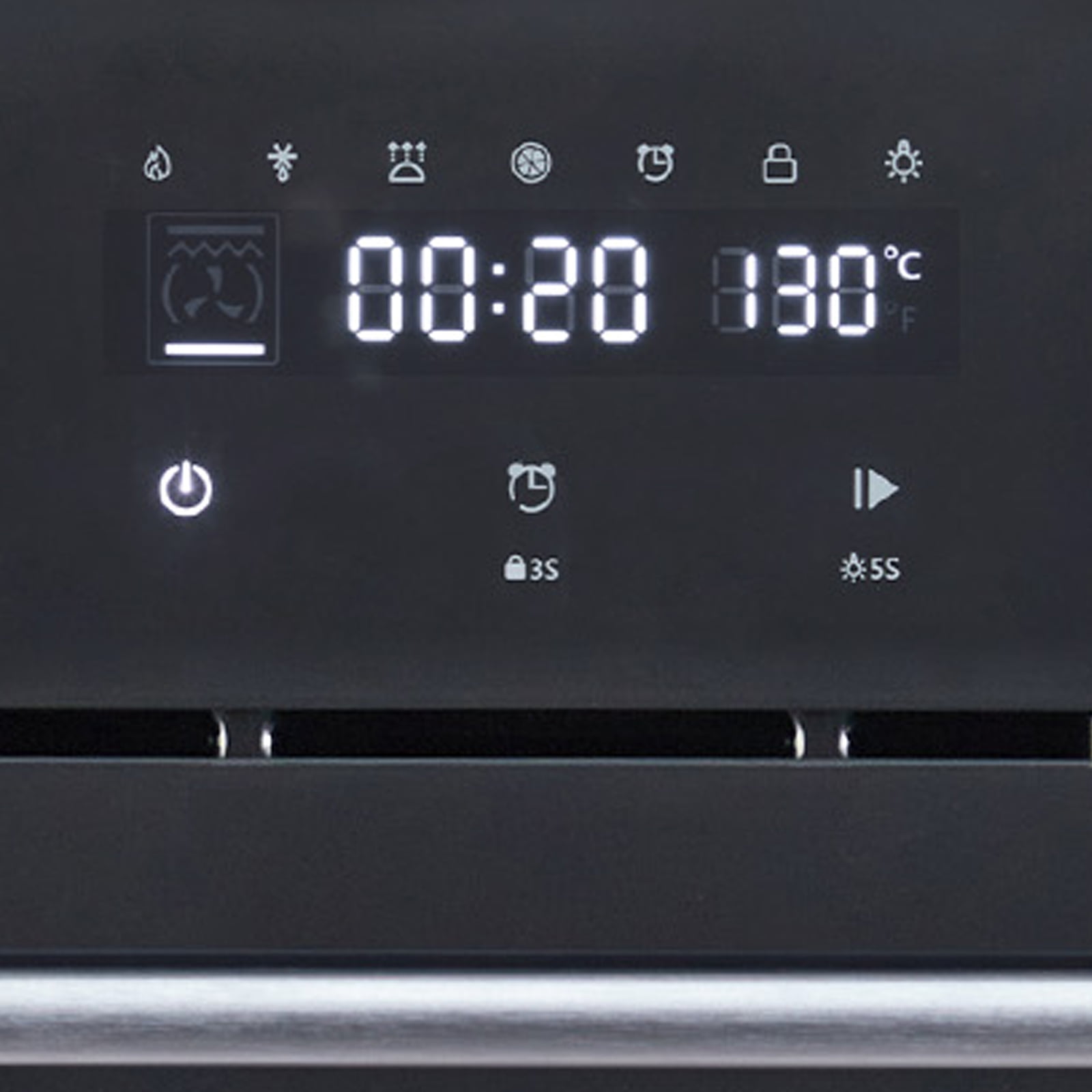 Garveehome Single Wall Oven, 24 Inch Electric Wall Oven with 8 Cooking Modes, 3000W 2.5Cu.Ft Built In Electric Oven with Touch Control, Timer, Triple Layer Glass Door for Kitchen