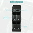 thumbnail image 3 of Unique Bargains Front Left Driver Side Master Power Window Switch for Chrysler 200 2011 2012 2013 4602780AA Black, 3 of 8
