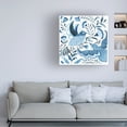 thumbnail image 3 of Grace Popp 'Blue Bird Folk I' Canvas Art, 3 of 4