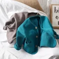 thumbnail image 3 of Korean 0-7Yrs Children's Loose Solid Color Long Sleeved Cardigan Autumn Style Pure Cotton Casual Top Jacket for Boys and Girls, 3 of 6