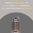 thumbnail image 2 of MR43LTS Spark Plugs for Mercruiser 5.0L and 5.7L Engines - 8 Pcs by FASWORX, 2 of 3