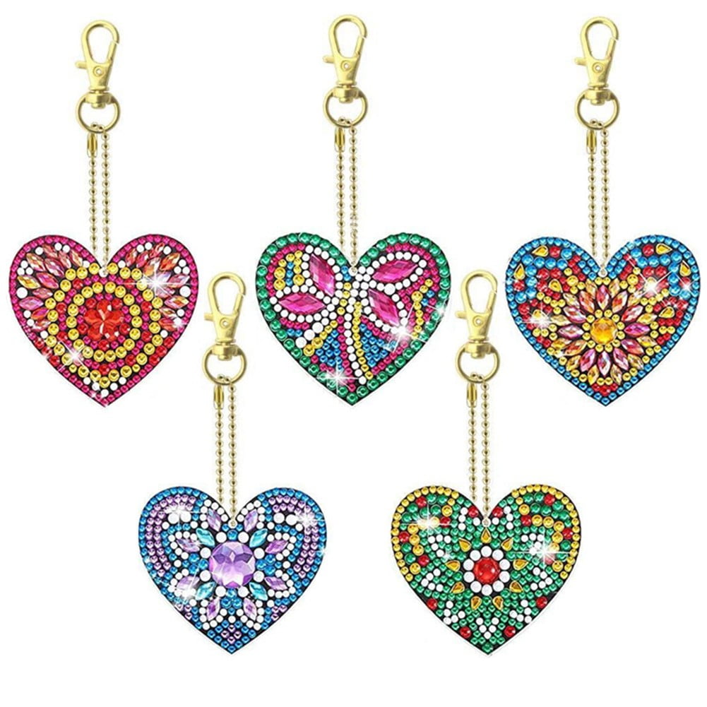 32 Pcs Valentine's Day Diamond Painting Keychains DIY Diamond Art Keyc –  WoodArtSupply