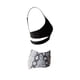 thumbnail image 4 of Sunloudy - Traje de baño de dos piezas para mujer, tops de bikini con tirantes finos de color sólido + bragas de bikini con estampado de leopardo Sunloudy S M L XL XXL, 4 of 7