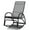 Grey, variant on Spaco 2-In-1 Convertible Chair with Anti-rust Aluminum Frame, Outdoor Chair with 4-Level Adjustable Backrest, Covertible Rocking Chair for Patio, Porch, Poolside, Beige