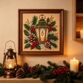 thumbnail image 3 of Christmas Pearl Art Kits for Adults Pearl Diamond Art Diy Kits DIY Pearl Painting Kit for Beginners,7.87x7.87 Inch Gemstone Diamond Dots Beads Handmade Hanging Painting Kit for Home Wall Decor, 3 of 5